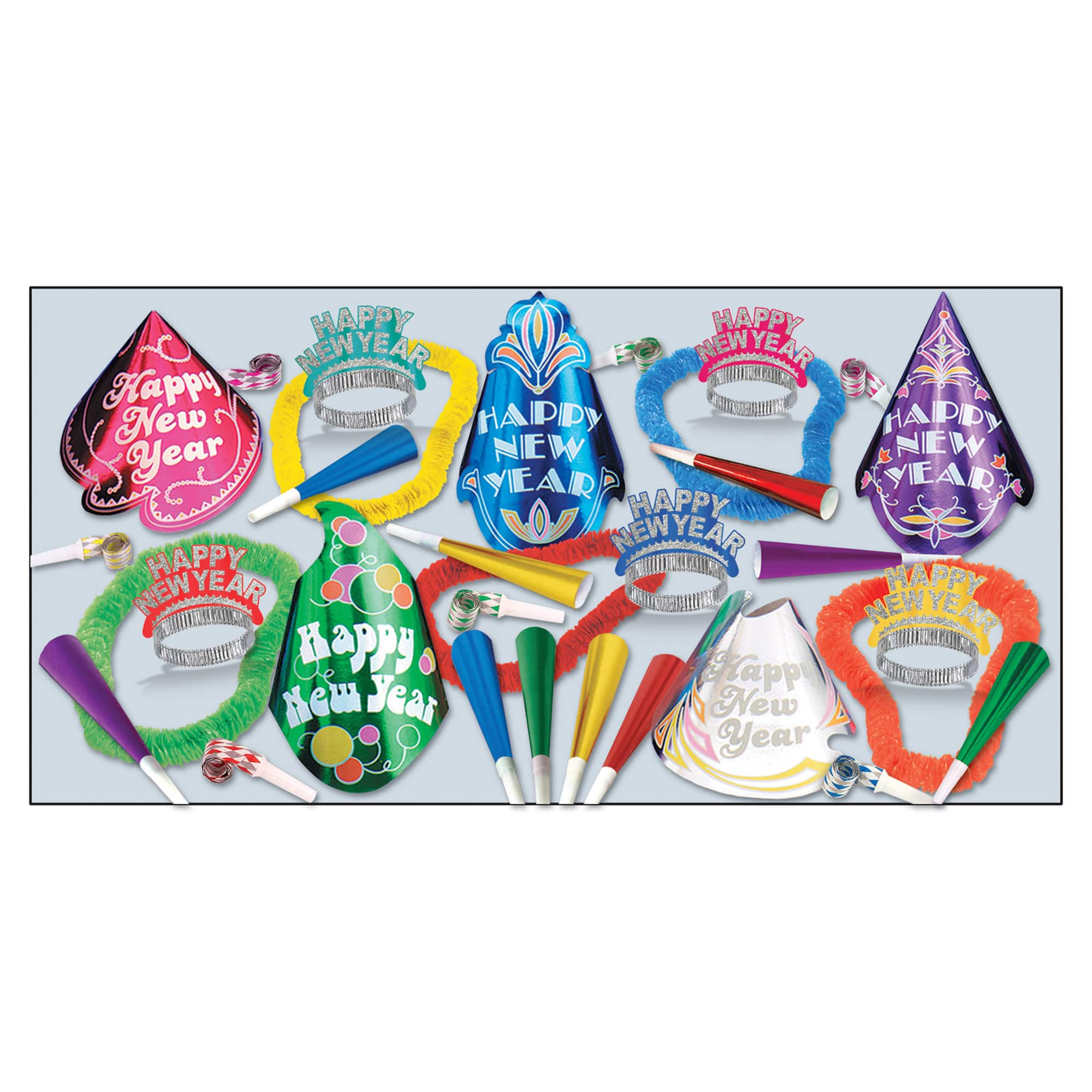 Beistle New Year Cabaret Party Favor Kit for 50